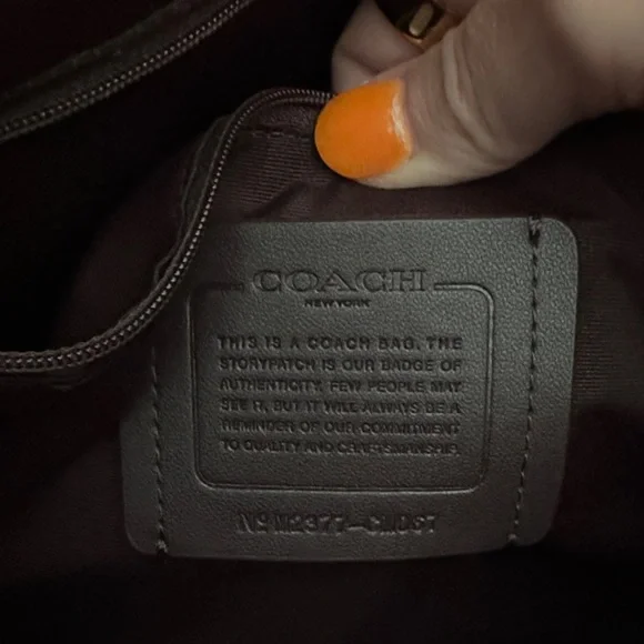 Coach Vibrant Red Leather Handbag - Picture 2 of 4